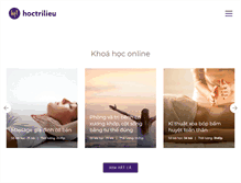 Tablet Screenshot of hoctrilieu.com